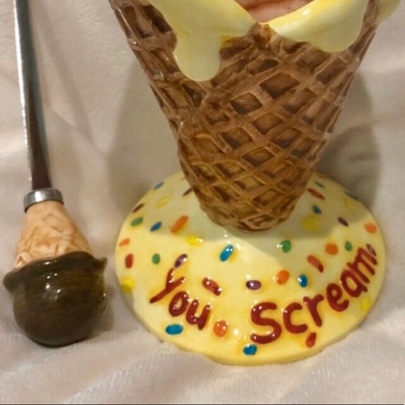 Bella Casa by Ganz Ice Cream Bowl with Spoon - Picture 3 of 4